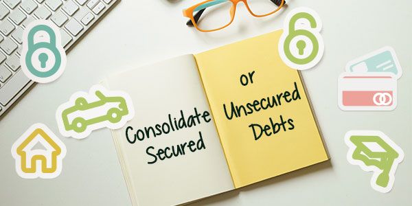 Can you possibly consolidate both secured and unsecured debts?