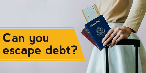 Can you escape debts by changing countries and states?