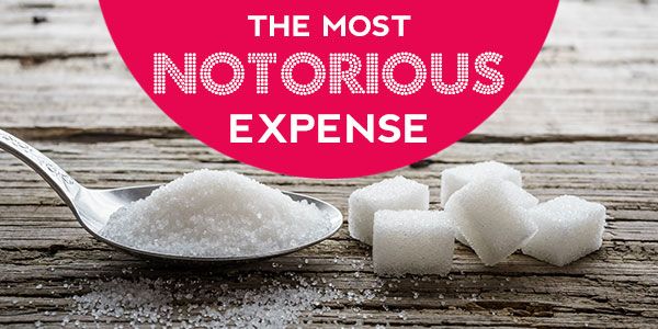 The most notorious expense ever! Sugar!!