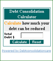 View sample of Debt Consolidation Calculator View sample of Debt Consolidation Calculator