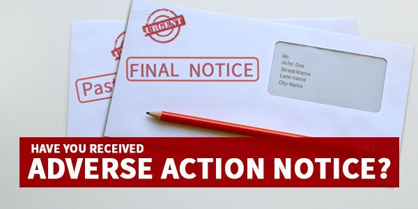 Adverse Action Notice Adverse Action Notice